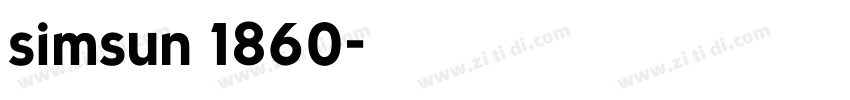 simsun 1860字体转换